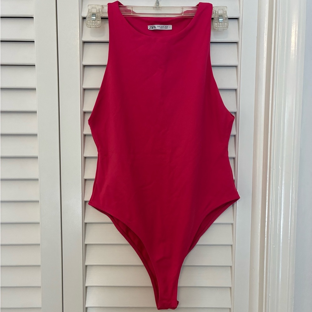 Zara Pink Seamless Bodysuit